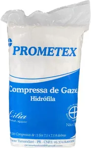 Compressas de Gaze Lília 13 fios - 500 unidades - PROMETEX