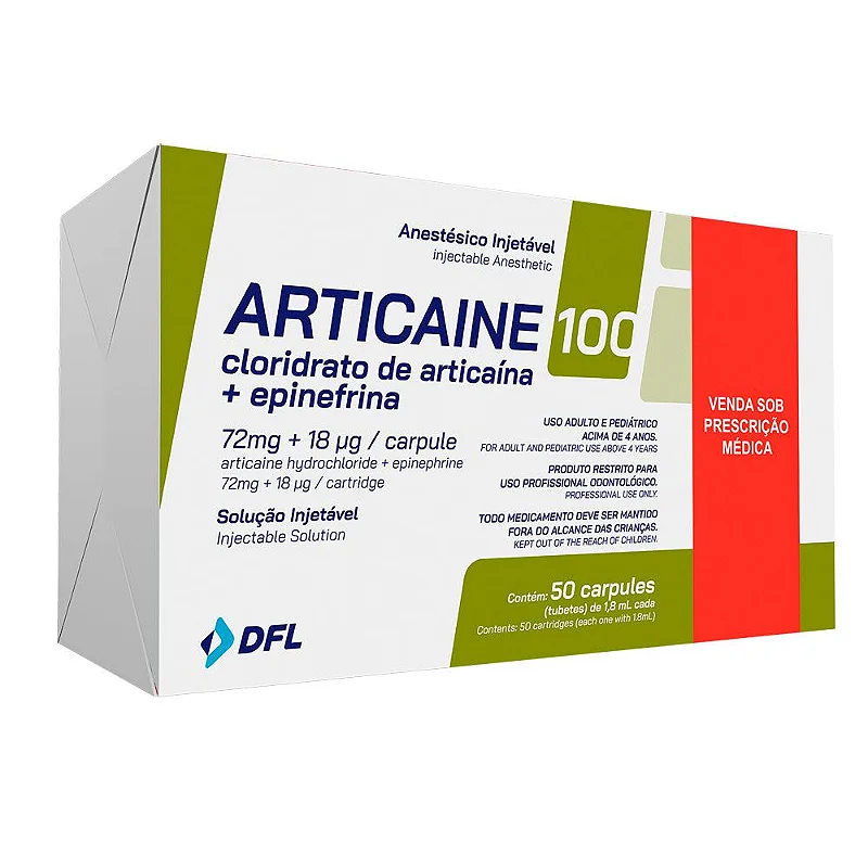 Anestésico Articaine 4% 1:100.000 - DFL