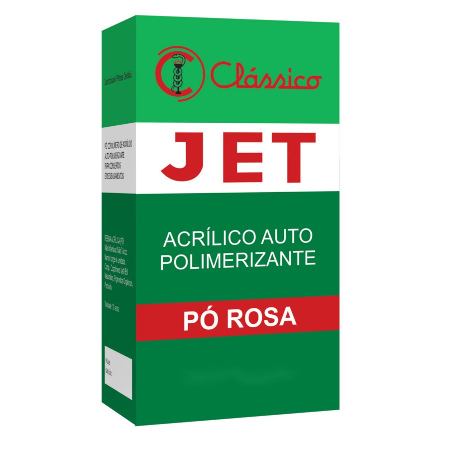 Resina Acrílica Autopolimerizável Jet Pó Rosa- Clássico