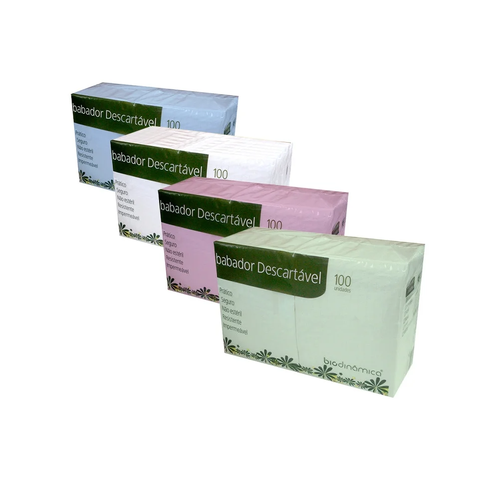 Babador Descartável 100 unidades - Biodinamica