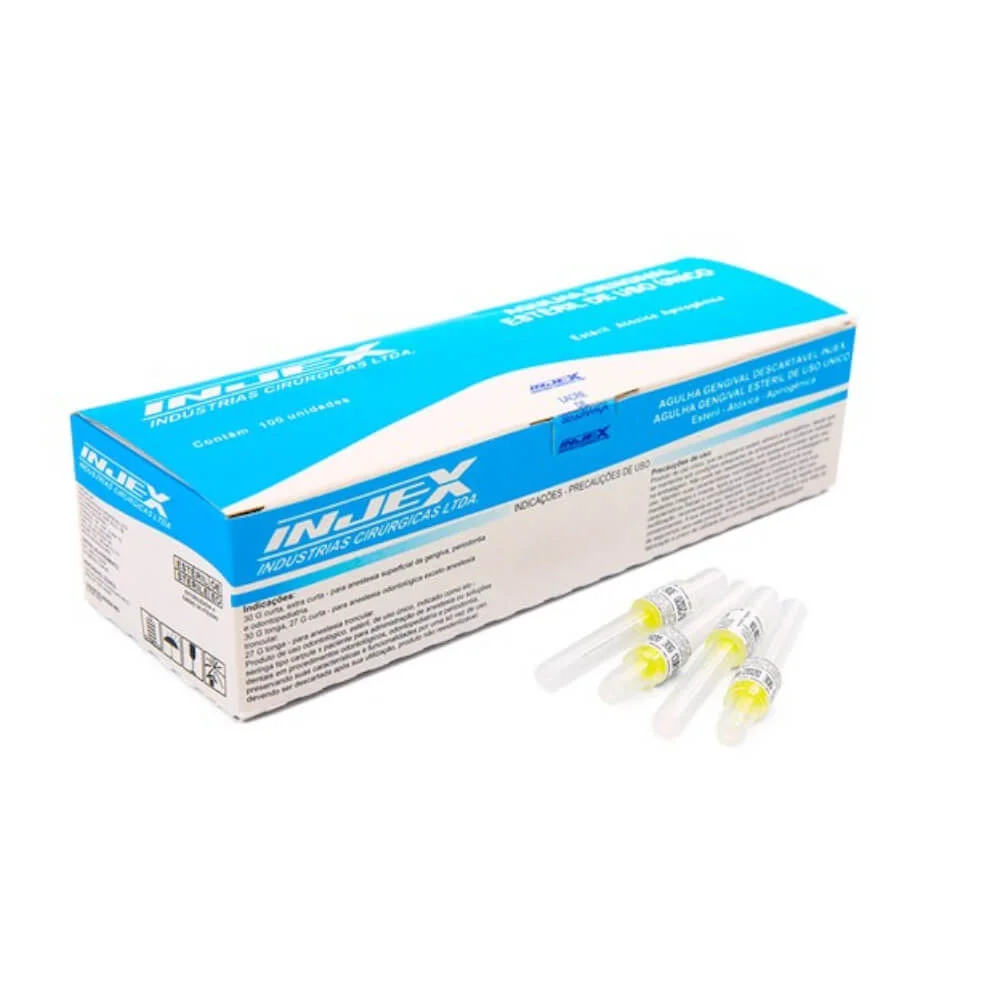 Agulha Gengival Curta 30g - Injex