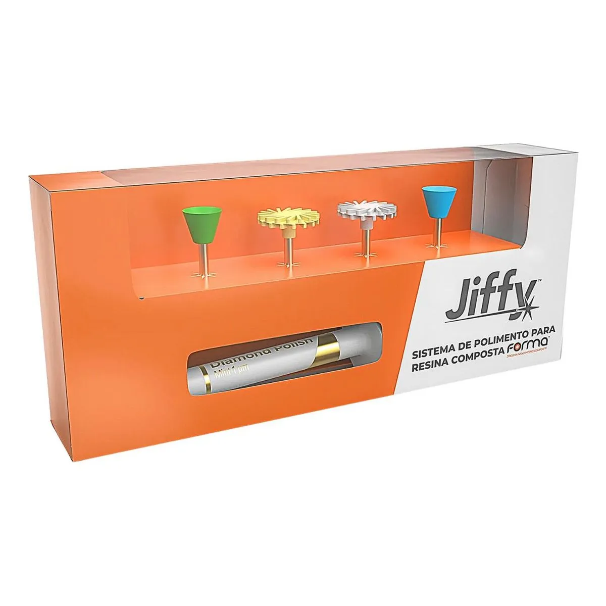 Kit Sistema de Polimento Jiffy + Pasta Diamond Polish - Ultradent