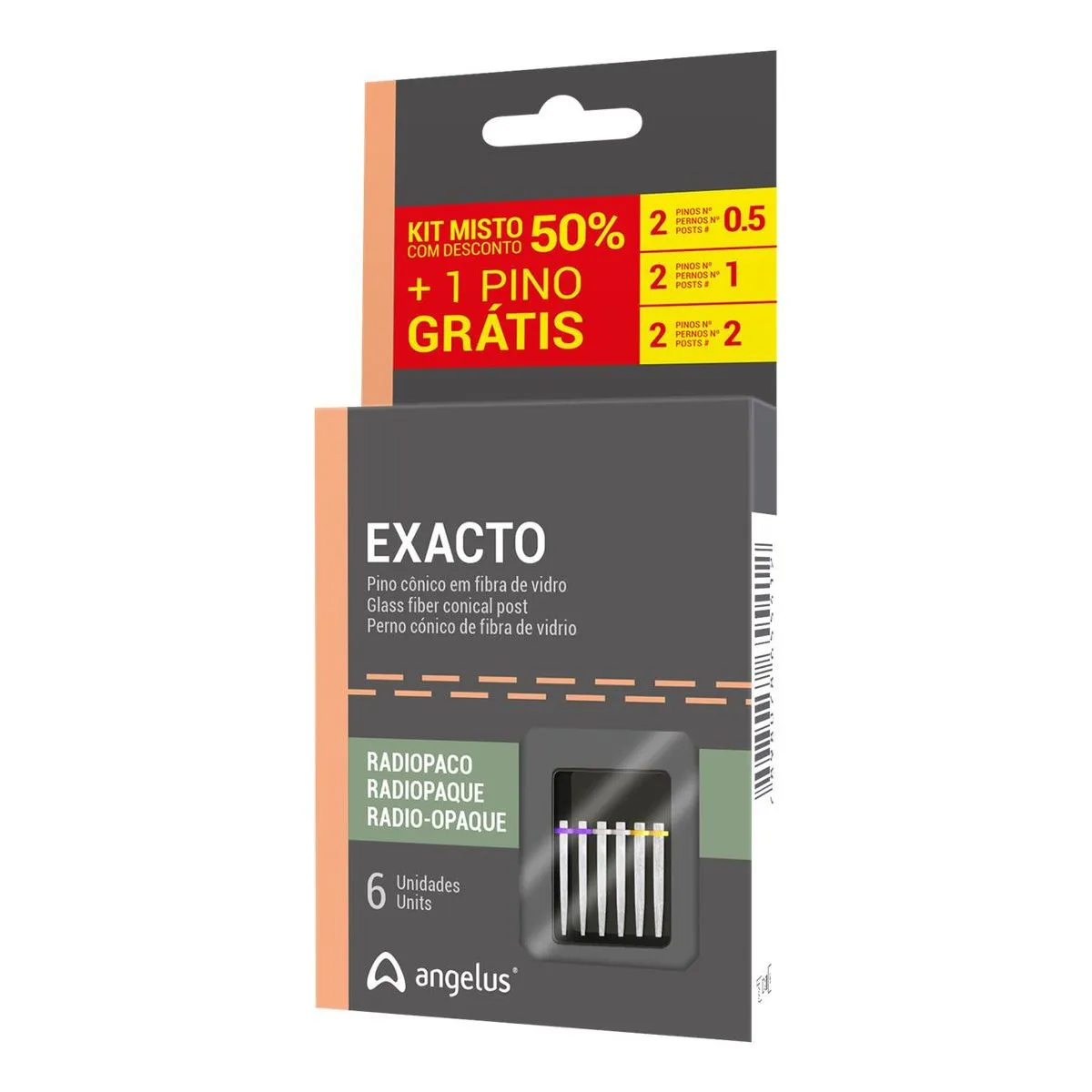 Kit Pino de Fibra de Vidro Exacto Misto - Angelus