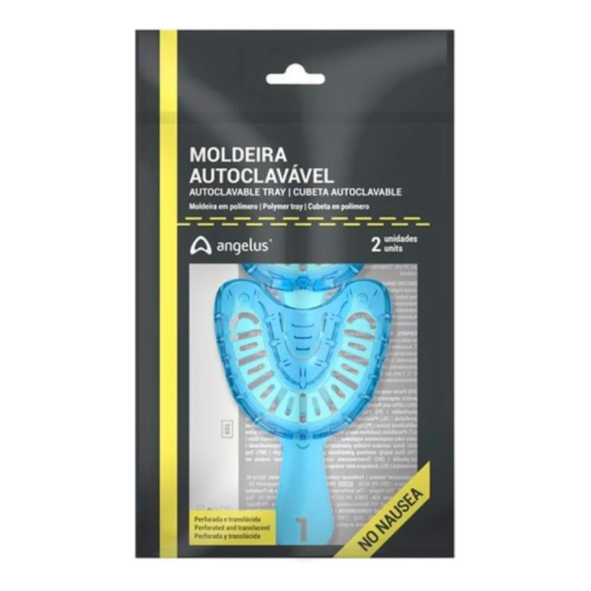Moldeira Total Adulto Perfurada Plástico Par - Angelus