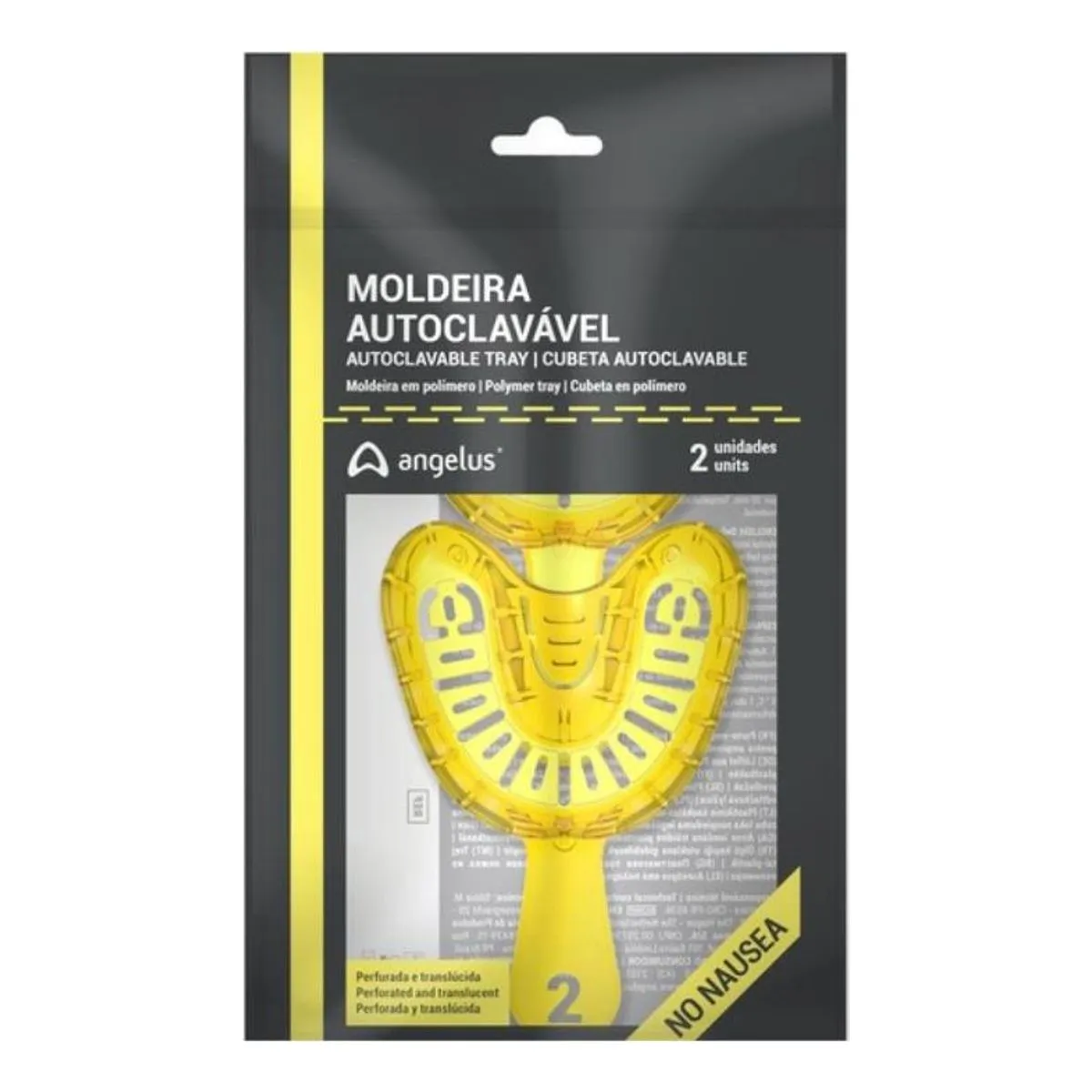 Moldeira Total Adulto Perfurada Plástico Par - Angelus