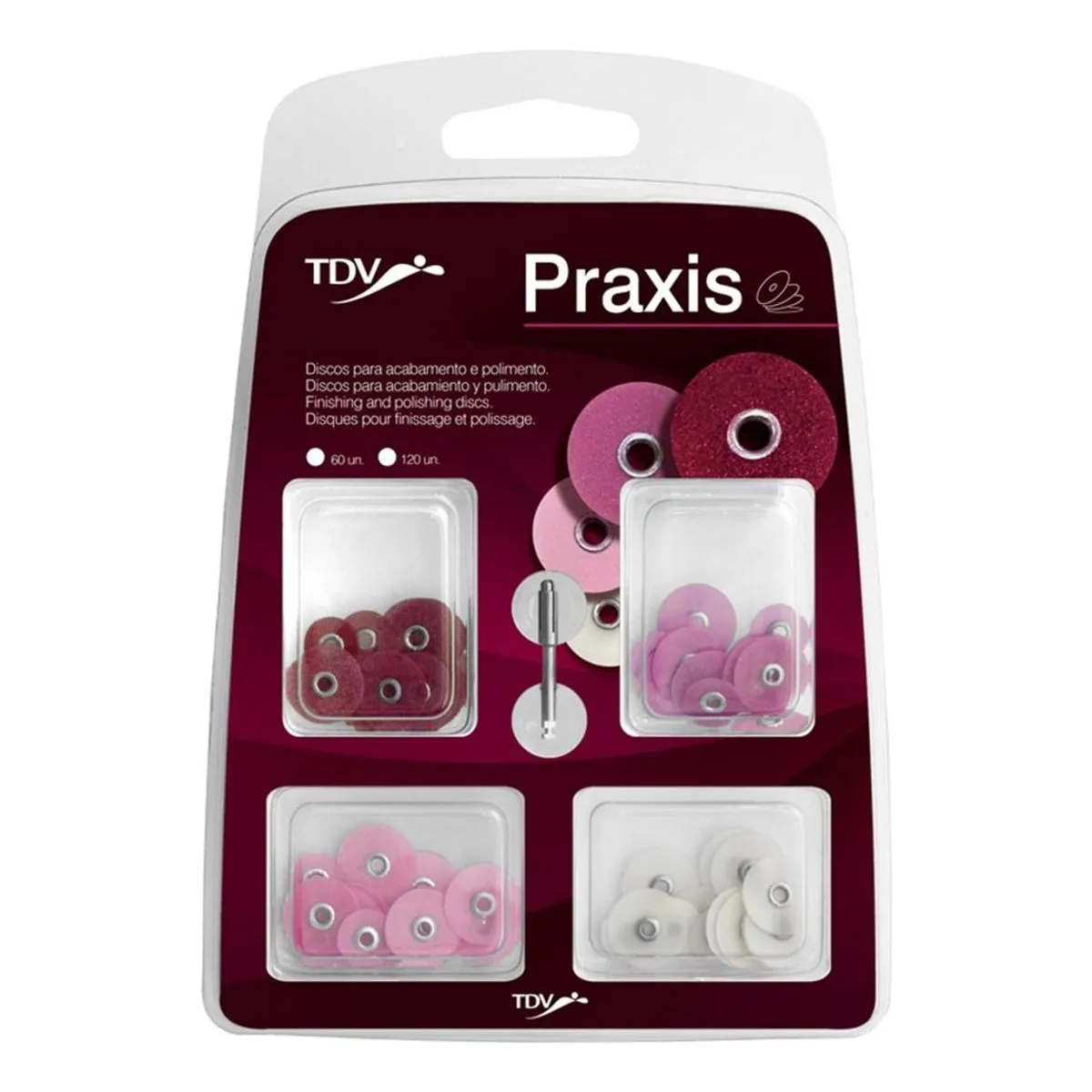 Disco de Lixa Praxis Kit 60un- TDV