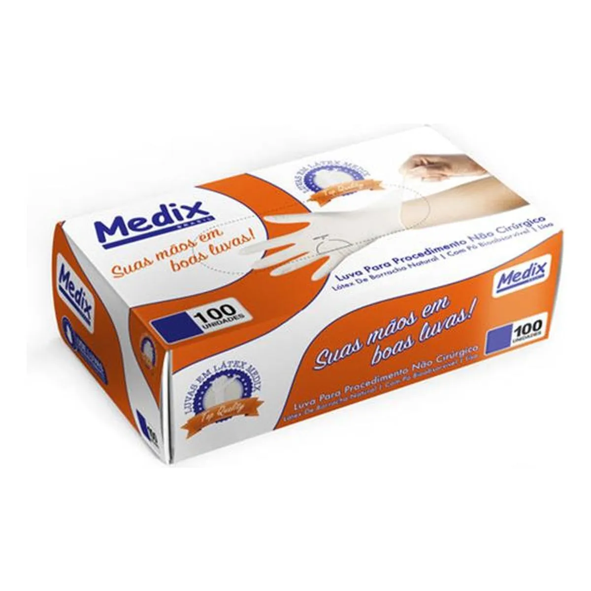 Luva de Látex com Pó - Medix