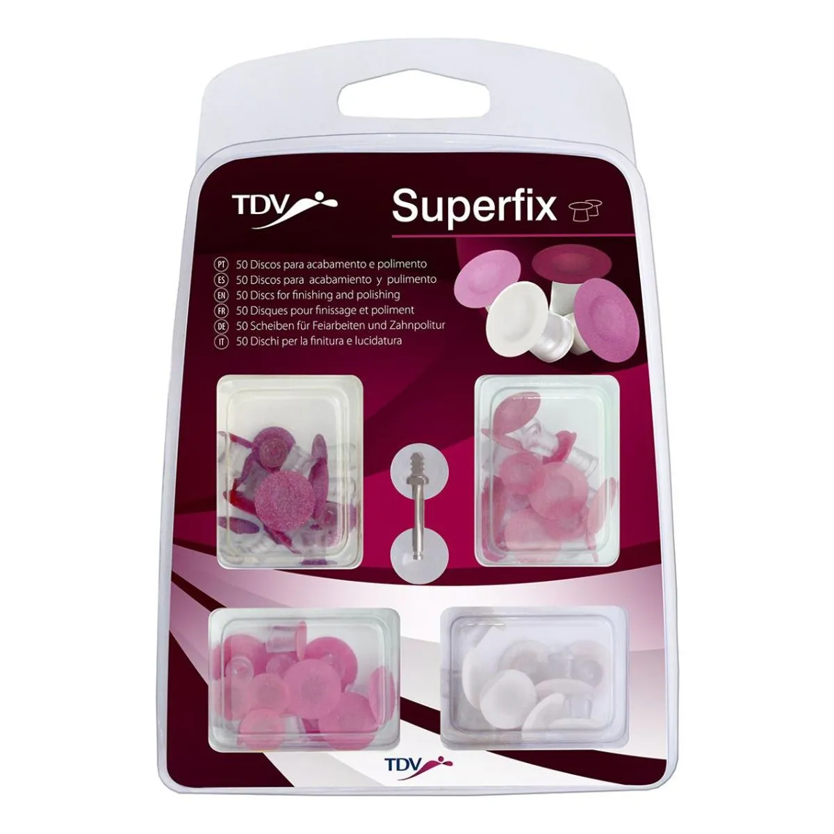 Disco Superfix com 50 Discos de Lixa Sortidos - TDV
