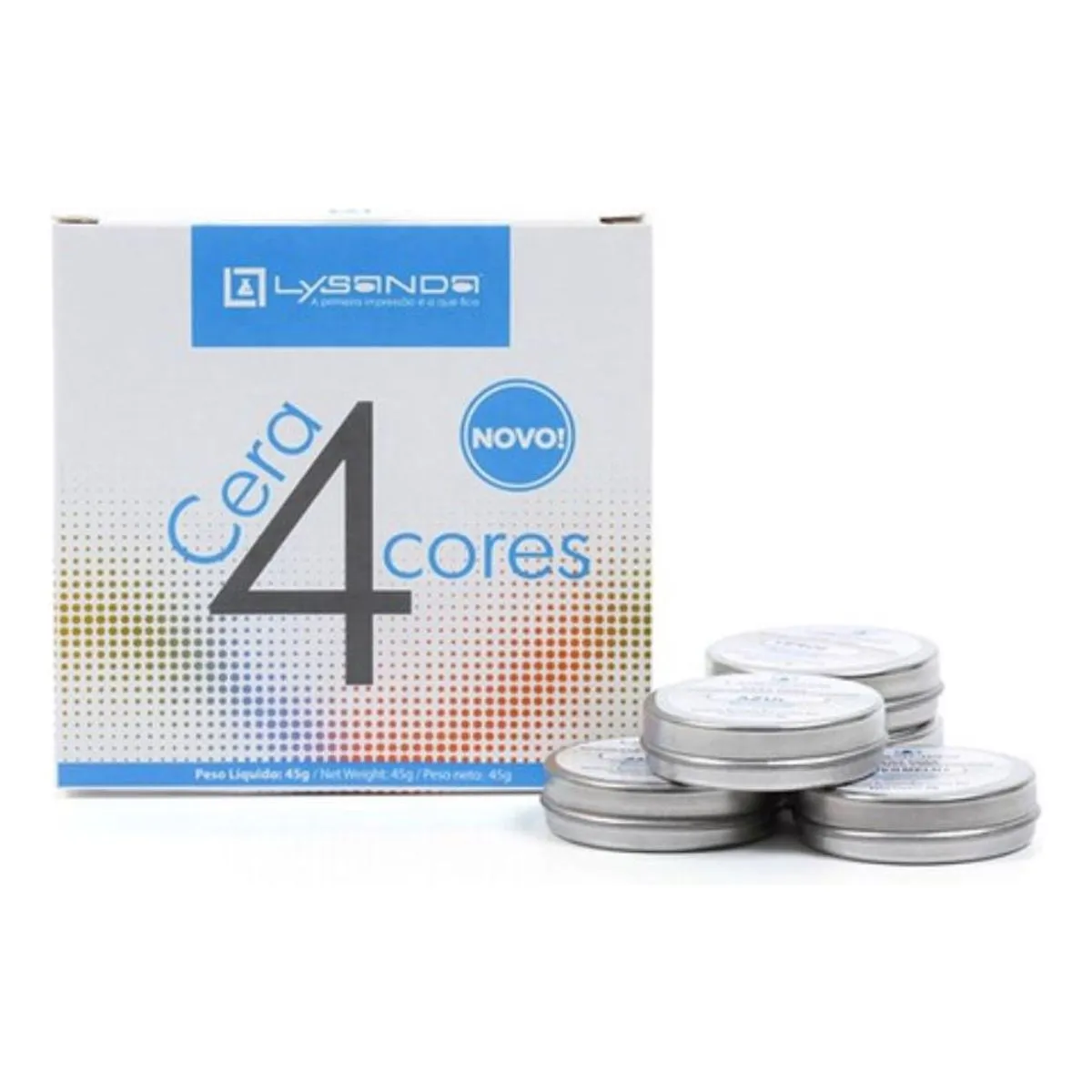 Cera Lata 4 Cores - Lysanda