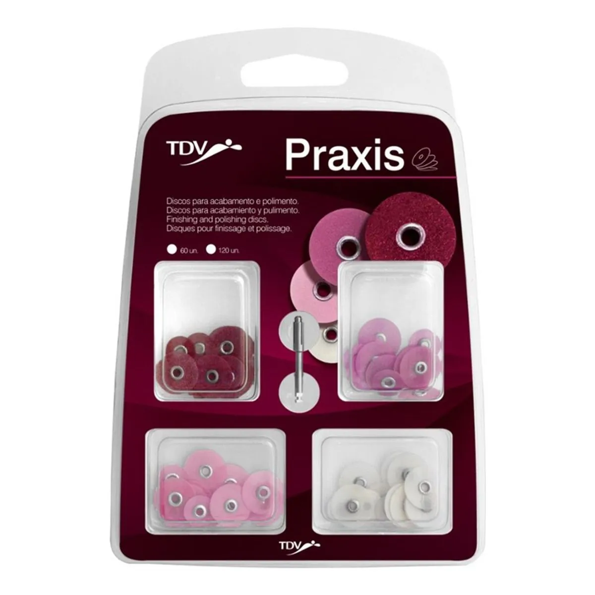 Disco de Lixa Praxis Kit 120un - TDV