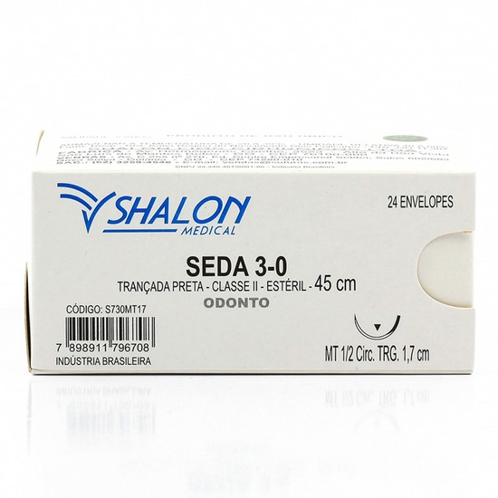 Fio de Sutura Seda Trançada - Shalon