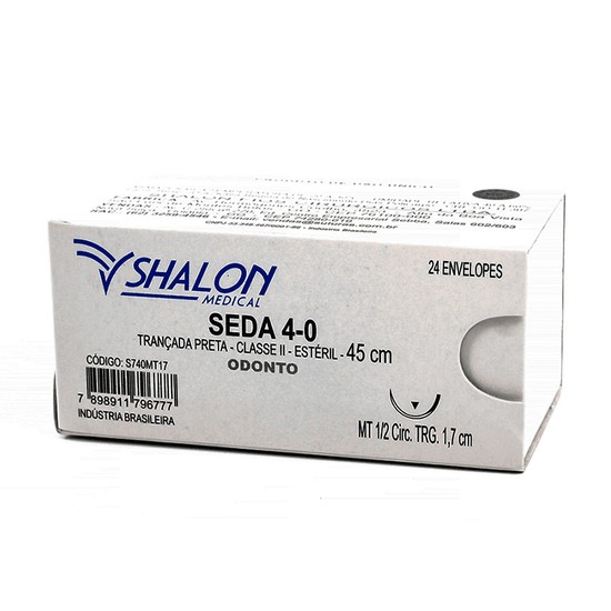 Fio de Sutura Seda Trançada - Shalon