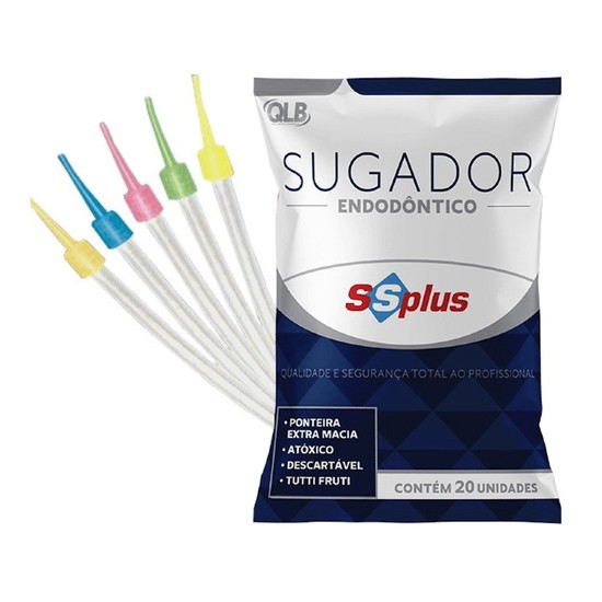 Sugador Descartável Endodôntico 20un - SSPlus