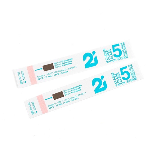 Indicador Químico Integrador Classe 5 para Autoclave (Tipo 5) - 2I