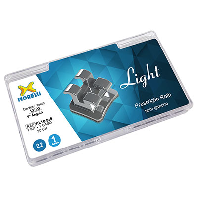 Kit de Bráquetes 01 caso Presc. Roth Light .022