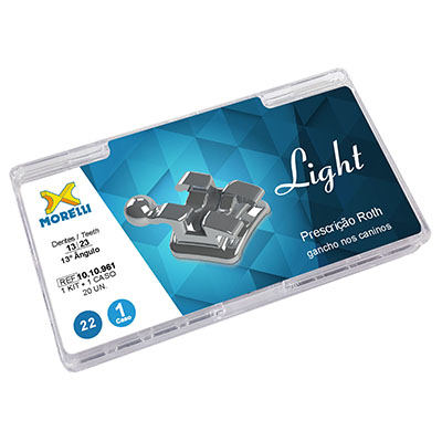 Kit de Bráquetes 01 caso Presc. Roth Light .022