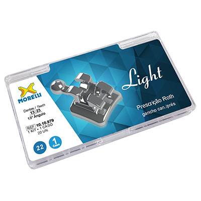 Kit de Bráquetes 01 caso Presc. Roth Light .022
