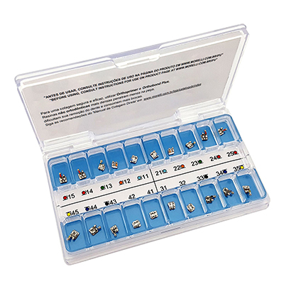 Kit de Bráquetes 01 caso Presc. Roth Light .022