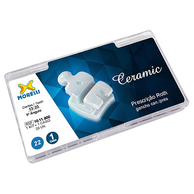 Kit de Bráquetes 01 caso Presc. Roth  Ceramic .022