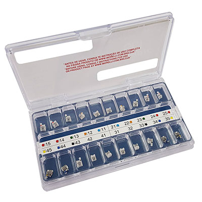 Kit de Bráquetes Autoligado 01 caso Presc. Roth  Ceramic SLI .022
