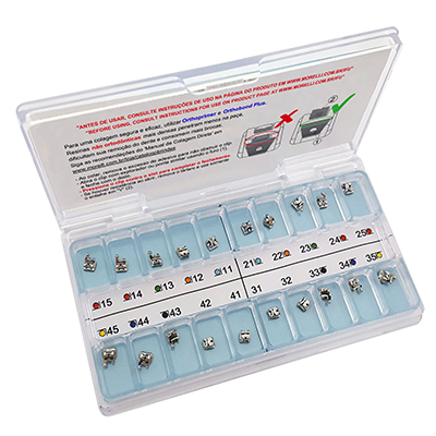 Kit de Bráquetes Autoligado 01 caso Presc. Roth SLP .022
