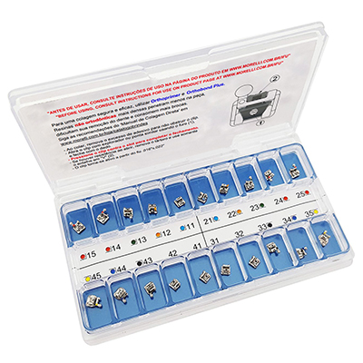 Kit de Bráquetes Autoligado 01 caso Presc. Roth SLI .022