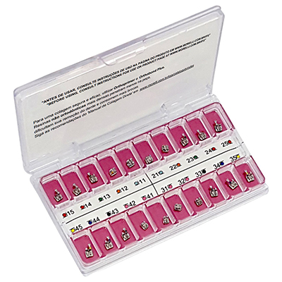 Kit de Bráquetes 01 caso Presc. Capelozza  Max Padrão I .022