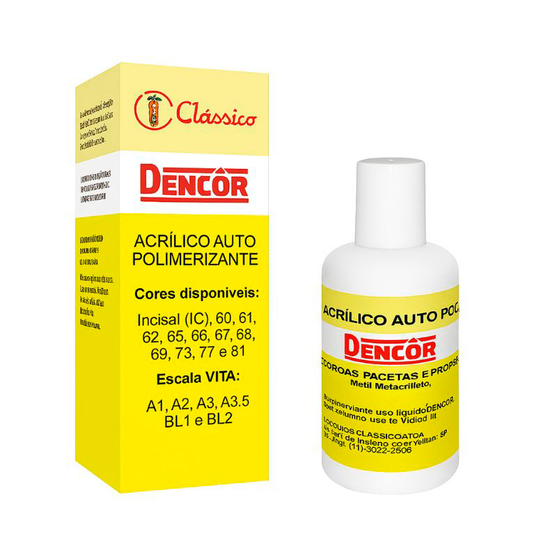 Resina Acrílica Dencor Autopolimerizante 78g - Clássico