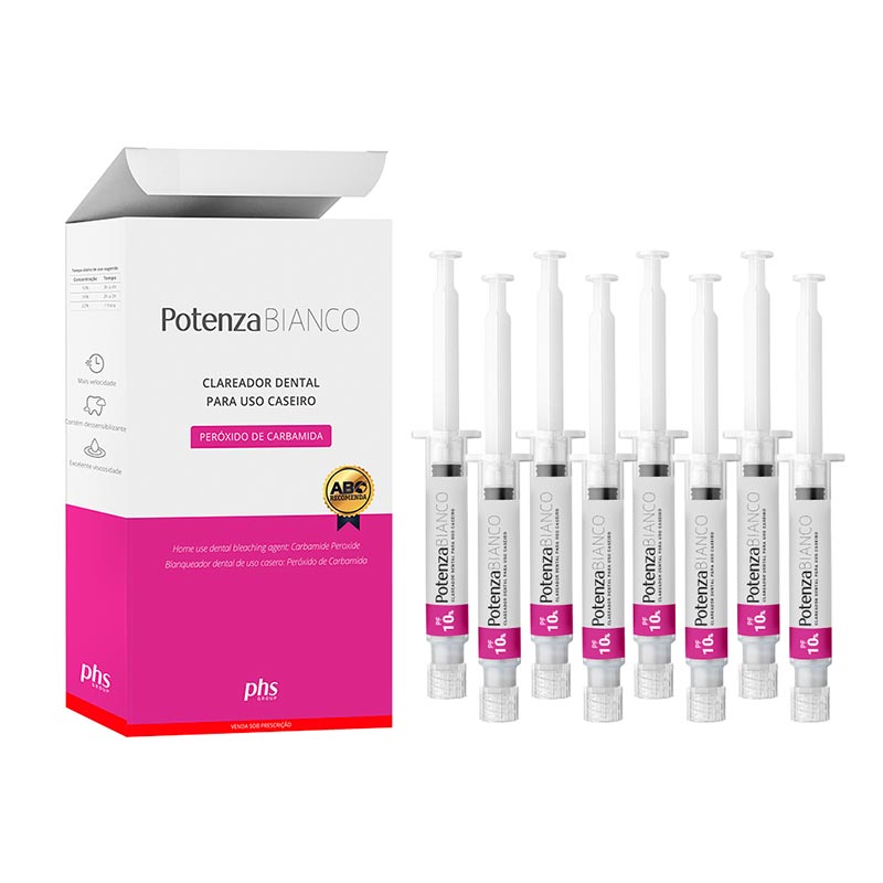 Kit Clareador Potenza Bianco PF 8-Seringas - PHS